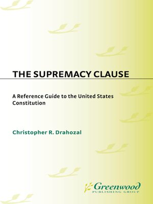 cover image of The Supremacy Clause